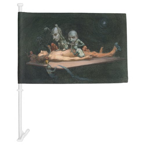 Demonic Near Death Seeing Evil Spirits Car Flag