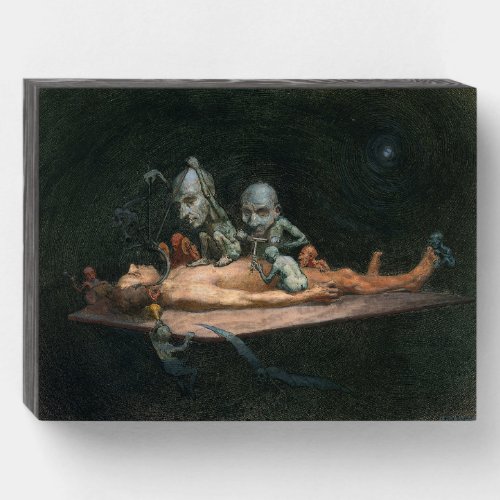 Demonic Near Death Seeing Evil Spirits Wooden Box Sign