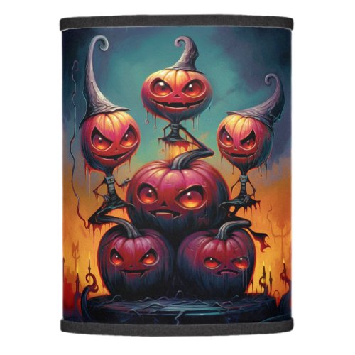 Demonic pumpkins in hell celebrate Happy Halloween Lamp Shade