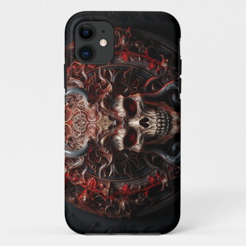 Demonic skull iPhone 11 case