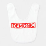 Demonic Stamp Baby Bib