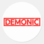 Demonic Stamp Classic Round Sticker