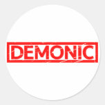 Demonic Stamp Classic Round Sticker