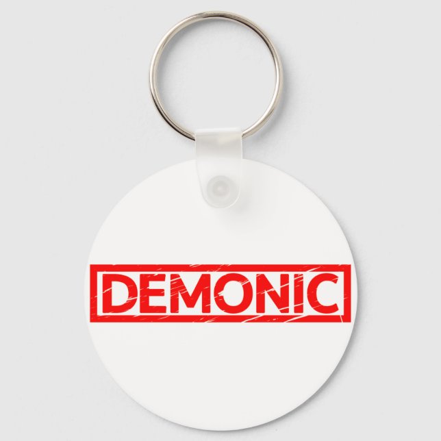 Demonic Stamp Keychain (Front)
