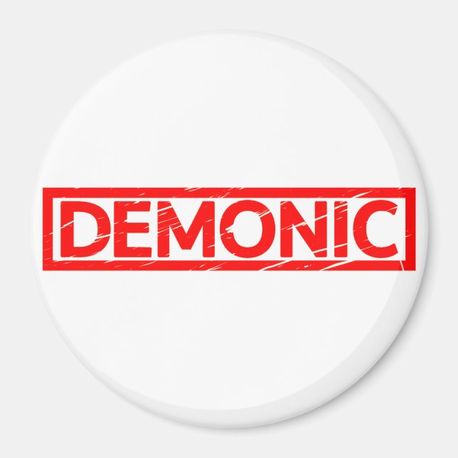 Demonic Stamp Magnet (Front)