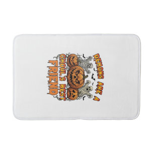 Demons Are Ghouls Friend Pumpkins Mummy Ghost Bats Bath Mat