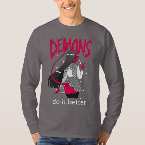 demons do it better Dark Long Sleeve T Shirt