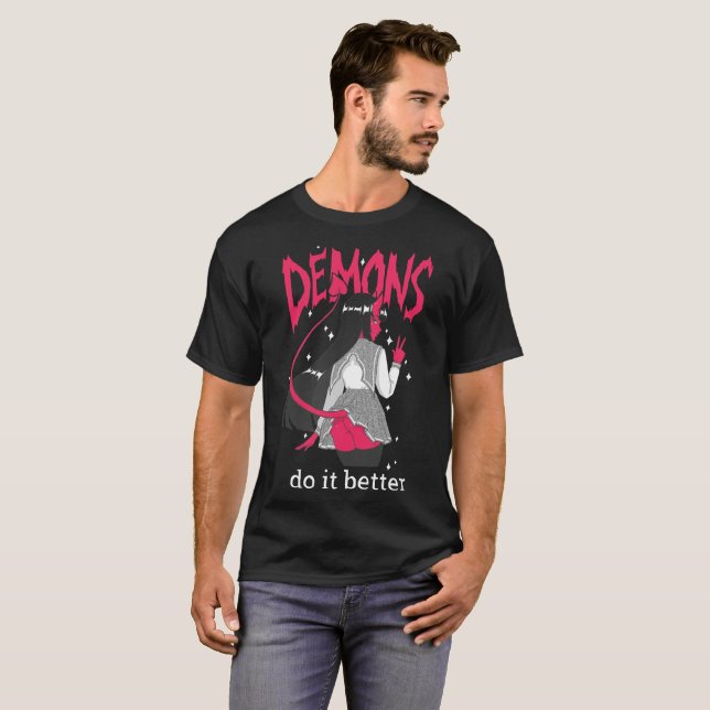 demons do it better Dark T Shirt (Front Full)