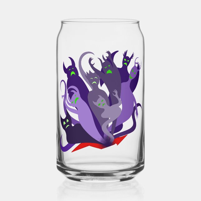Demons of the Abyss Can Glass (Front)