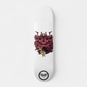 Demonslayer Afro Tia demon rush glowing red eyes Skateboard