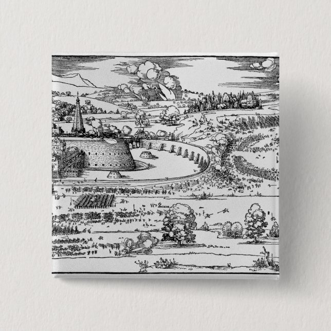 Demonstration of defensive measures pinback button (Front)