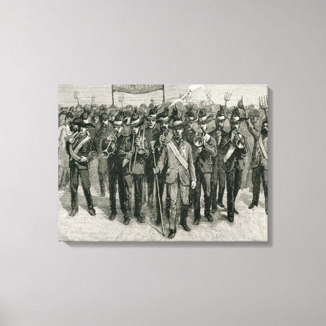 Demonstration on Mr. Parnell's Estate Canvas Print (Front)