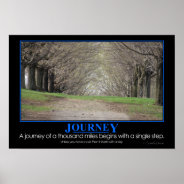 Demotivational: Journey Of 1000 Miles Poster at Zazzle