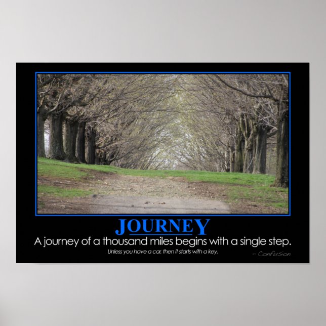 Demotivational: Journey of 1000 miles Poster (Front)