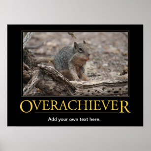Demotivational Poster: Overachiever Poster