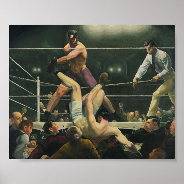 Dempsey and Firpo Boxing - George Bellows Poster (Front)