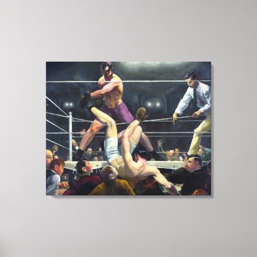Dempsey and Firpo  George Bellows  Canvas Print