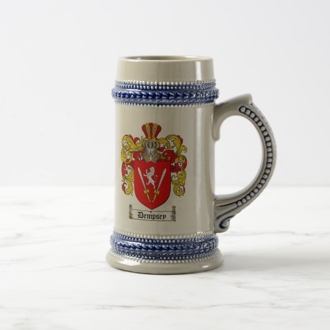 Dempsey Coat of Arms Stein / Dempsey Family Crest (Right)