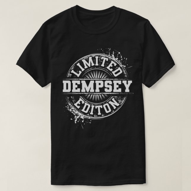 DEMPSEY Funny Surname Family Tree Birthday Reunion T-Shirt (Design Front)
