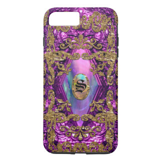 Dempsey Plum Elegant Monogram iPhone 8 Plus/7 Plus Case