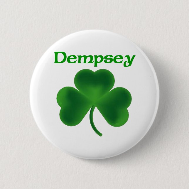 Dempsey Shamrock Button (Front)