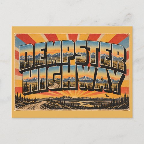 Dempster Highway YT Arctic Tundra Mountain Art Postcard