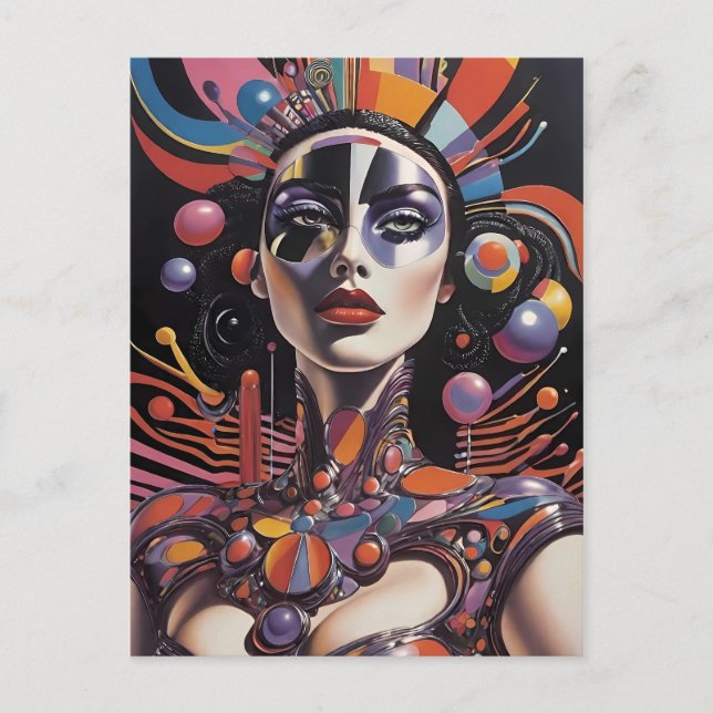 Demure AF - Ken Gage Surreal Art Postcard (Front)