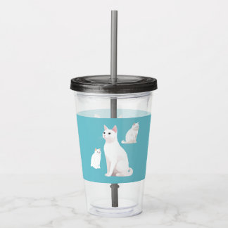 Demure Cats Acrylic Tumbler