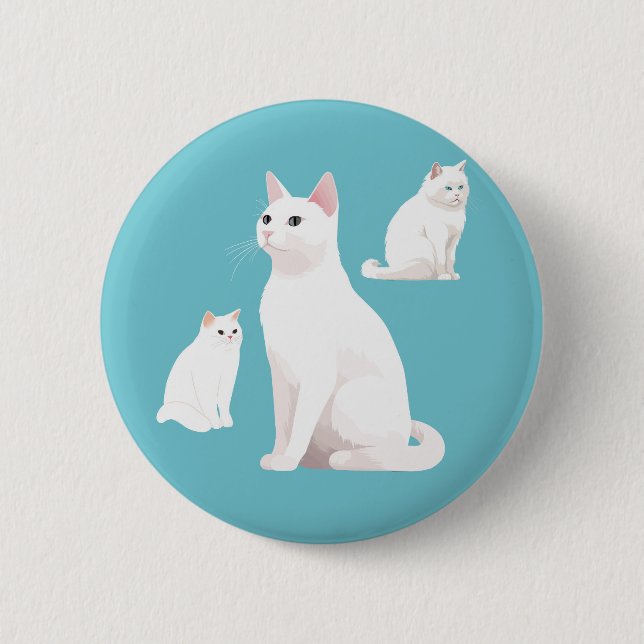Demure Cats Button (Front)