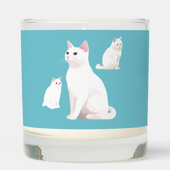 Demure Cats Scented Candle (Front)