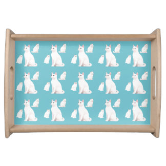 Demure Cats Serving Tray