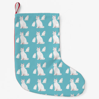 Demure Cats Small Christmas Stocking