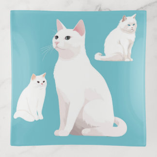 Demure Cats Trinket Tray