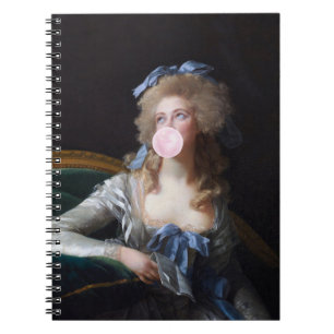Demure with Pink Bubble Gum Notebook