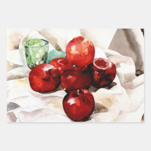 Demuth - Apples and Green Glass Wrapping Paper Sheets