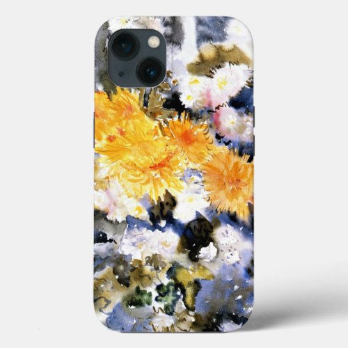 Demuth _ Yellow and Blue flowers iPhone 13 Case