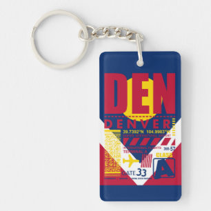 DEN Denver Airport Keychain