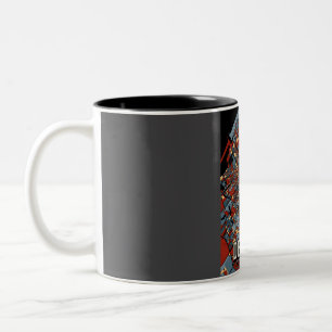 Den Haag City Map - Colorful Abstract Art Print Two-Tone Coffee Mug