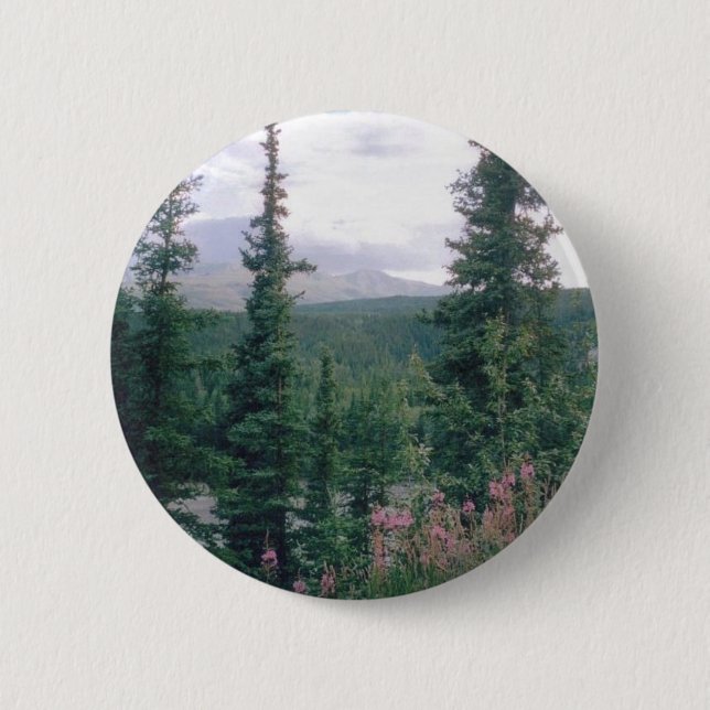Denali- Alaska Button (Front)