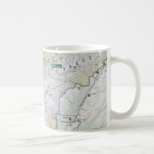 Denali Alaska map mug