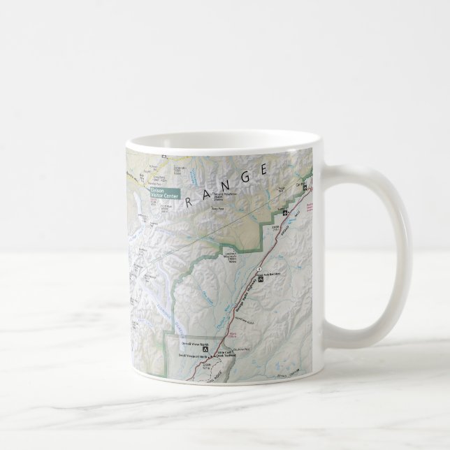 Denali (Alaska) map mug (Right)