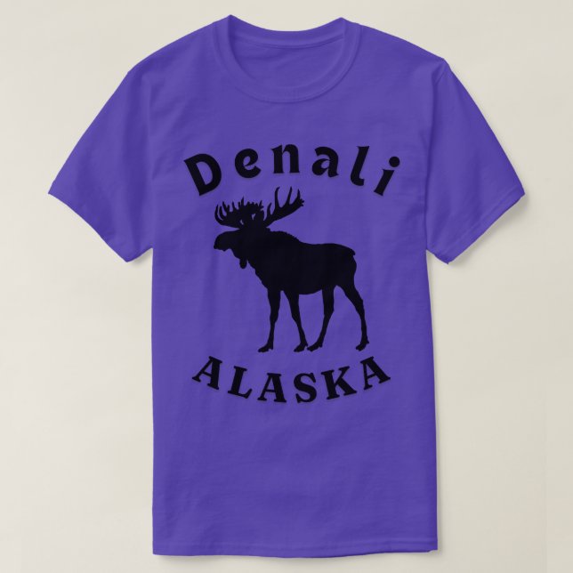 Denali Alaska Moose TShirt (Design Front)