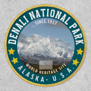Denali Alaska National Park Mountain Photo Patch