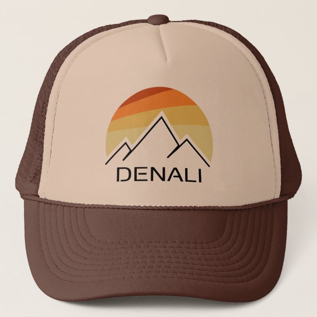 Denali Alaska Retro Trucker Hat (Front)