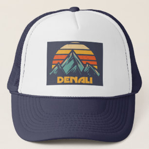 Denali Alaska Retro Turquoise Trucker Hat
