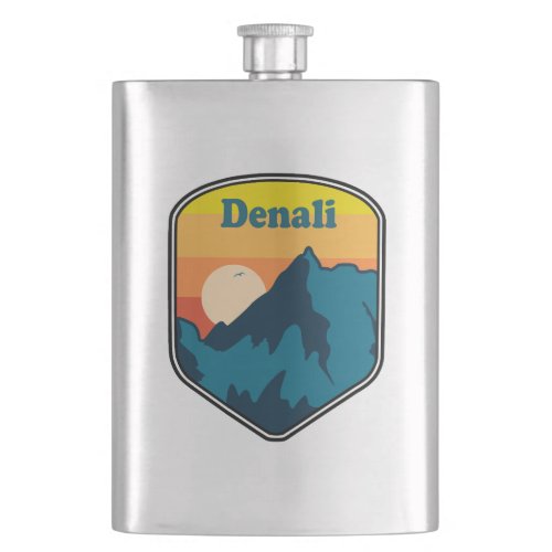 Denali Alaska Sunrise Flask