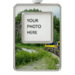 Denali Express Alaska Train Vacation Photography Christmas Ornament