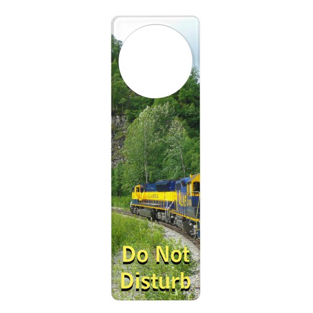 Denali Express Alaska Train Vacation Photography Door Hanger (Front)