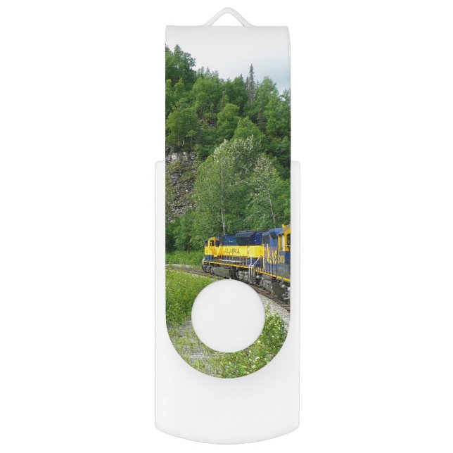 Denali Express Alaska Train Vacation Photography Flash Drive (Front Vertical)