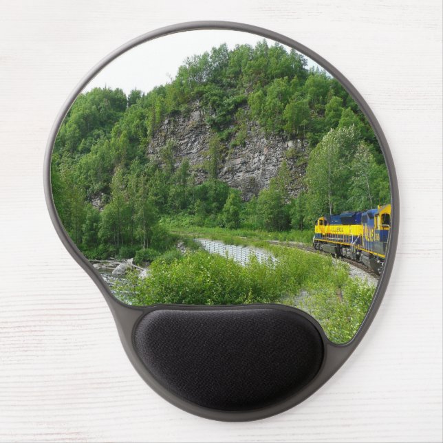Denali Express Alaska Train Vacation Photography Gel Mouse Pad (Front)